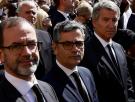 Bolaños y Feijóo, juntos 'non stop' en el funeral de Francisco: "Hubo cordialidad y un trato amable"