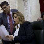 El PSOE gobierna en Andalucía con Izquierda Unida. Ella fue una de las encargadas de pilotar la negociación con la federación de izquierdas para lograr el pacto.