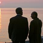 Atardecer con George Bush
