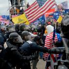 Manifestantes pro-Trump.