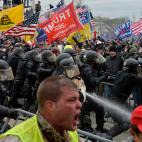 Manifestantes pro-Trump.