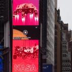 Directo del amartizaje en Times Square, en Nueva York.