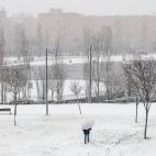 Madrid, de blanco tras el temporal Filomena.