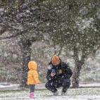 Nieve en Madrid.