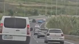 Un conductor hace zig-zag por la autovía y embiste a dos coches