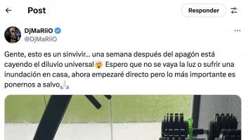DjMariio enseña lo que le ha pasado en su casa por la lluvia y el arquitecto Nacho Tellado interviene: "No está bien hecho"